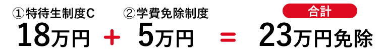 免除の計算例
